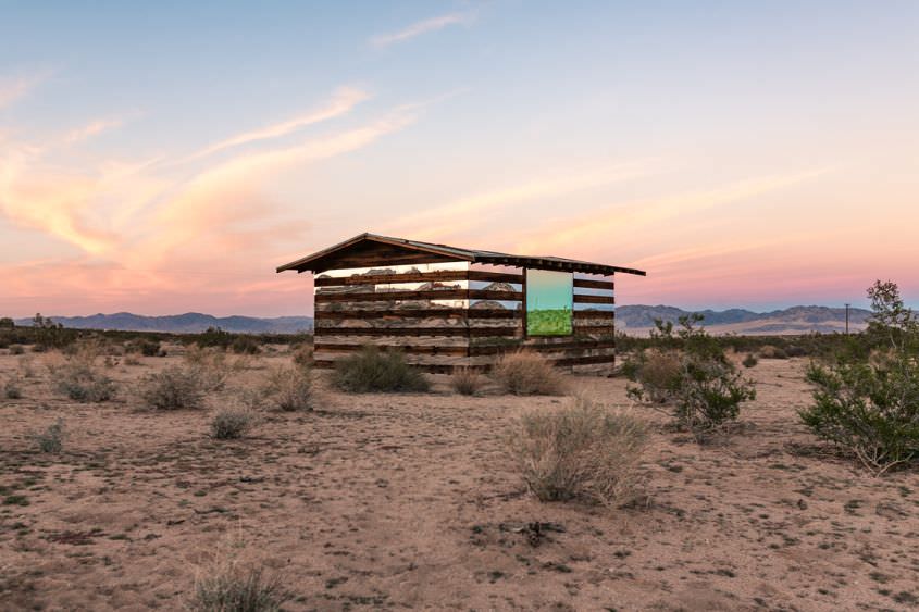 Lucid Stead mirror house in the middle of Californian desert by Phillip K Smith III