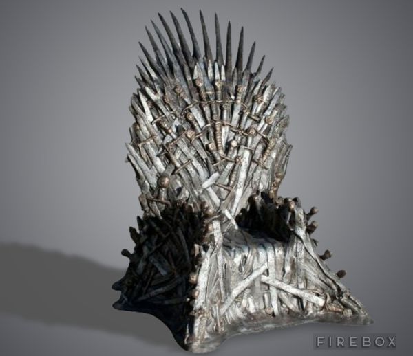 life-size replica iron throne 