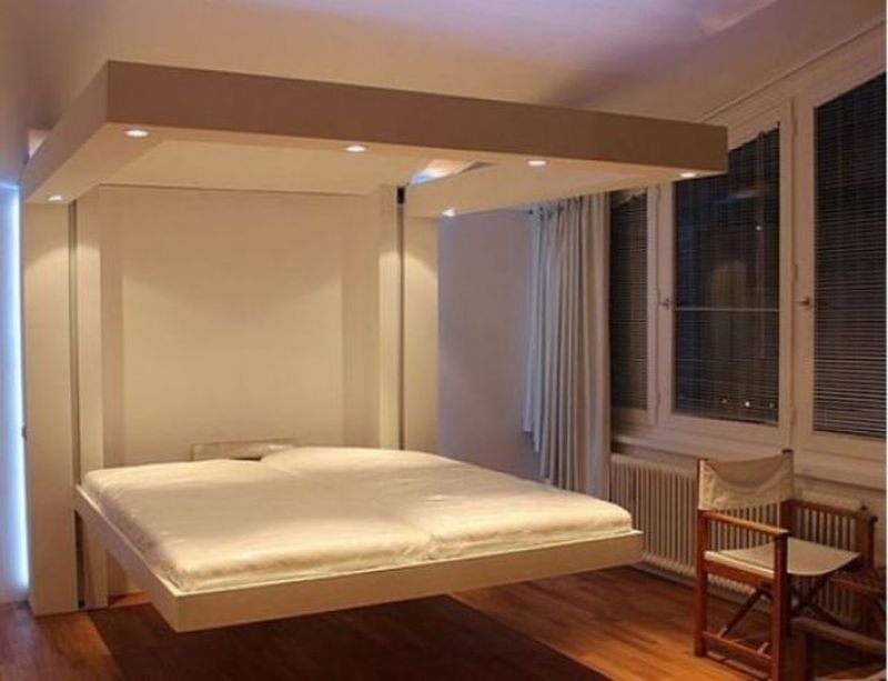 LiftBed retractable ceiling bed from Fabconcept