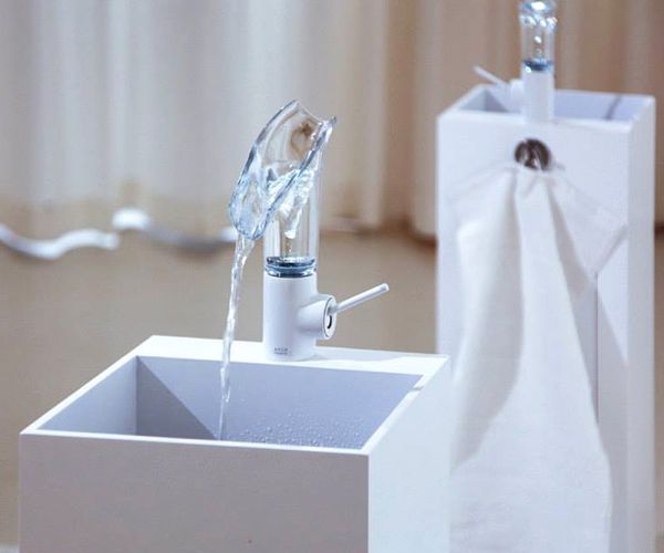 Transparent faucet Axor Starck V faucet