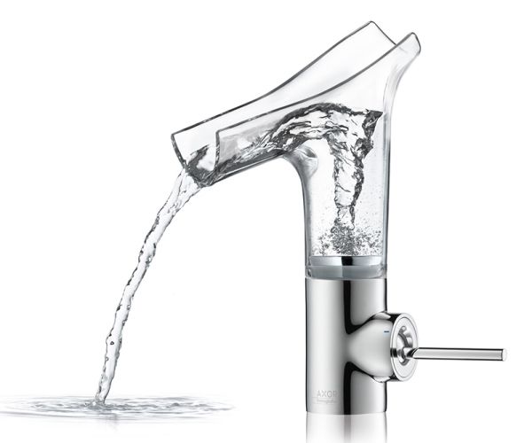 Transparent faucet Axor Starck V faucet