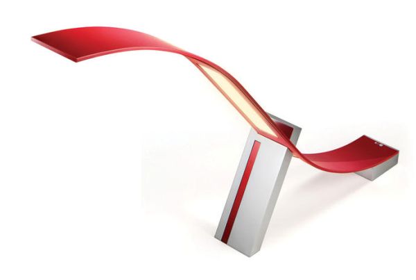 Smartphone controlled OLED table lamp