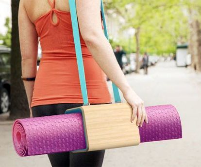 Poise Is Comfortable Yoga Mat With Wooden Carrier And Detachable