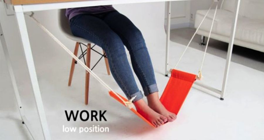 Foot Hammock To Adjust Your Feet Comfortably While Working