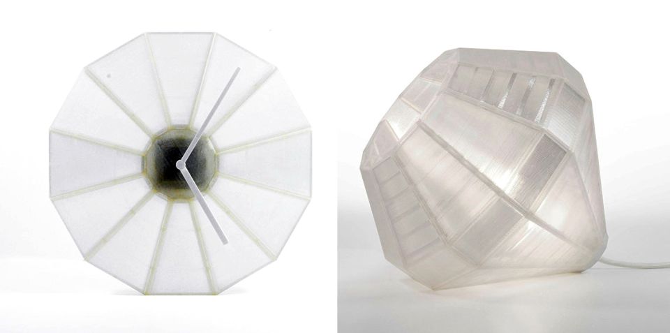 3D-printed Lamp and Clock Collection by Samuel N. Bernier
