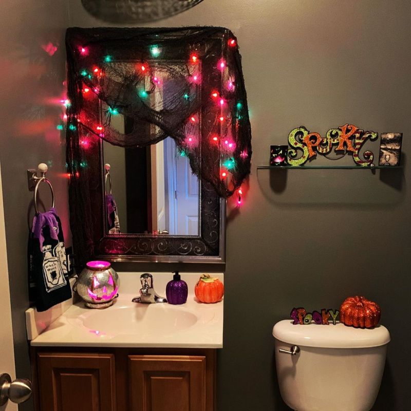Frightening Halloween lights