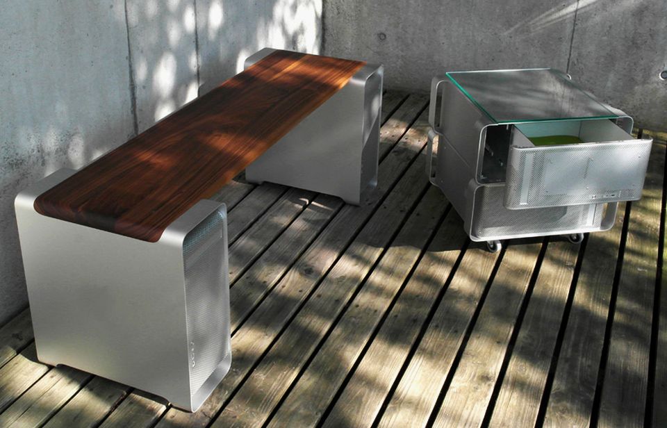 Klaus Geiger Converts Retired G5 Macs into Functional Office Furniture