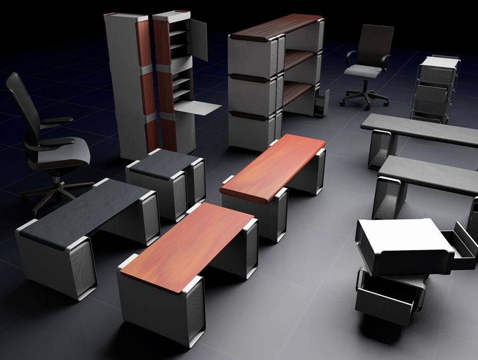 Klaus Geiger Converts Retired G5 Macs into Functional Office Furniture