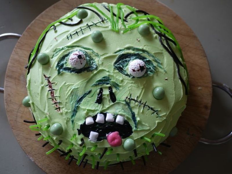 Monster cake for Halloween
