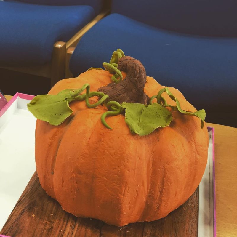 Pumpkin cake for Halloween
