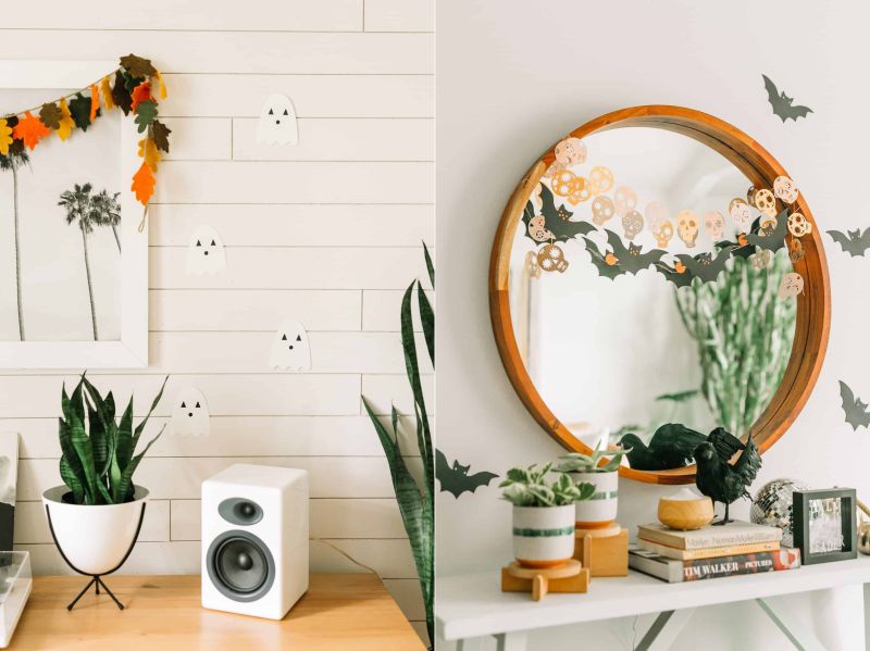 Skull, spiders, and other Halloween props are needful