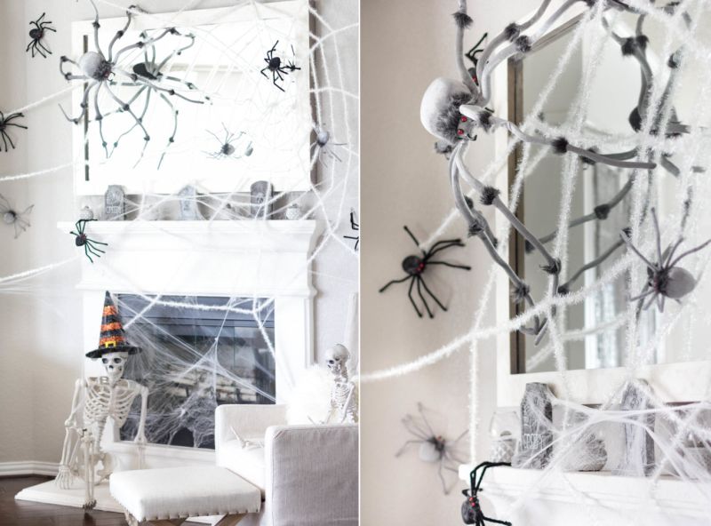 Skull, spiders, and other Halloween props are needful