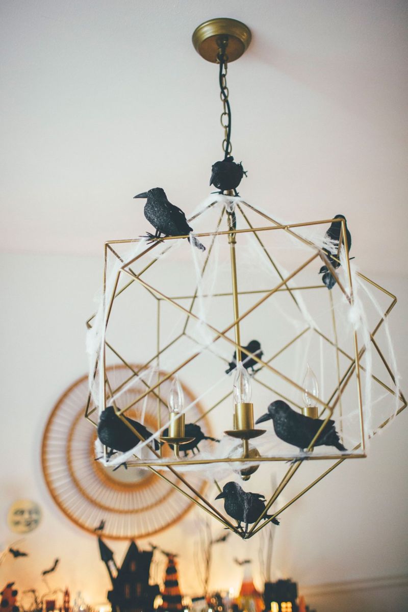 Skull and skeleton décor is impactful