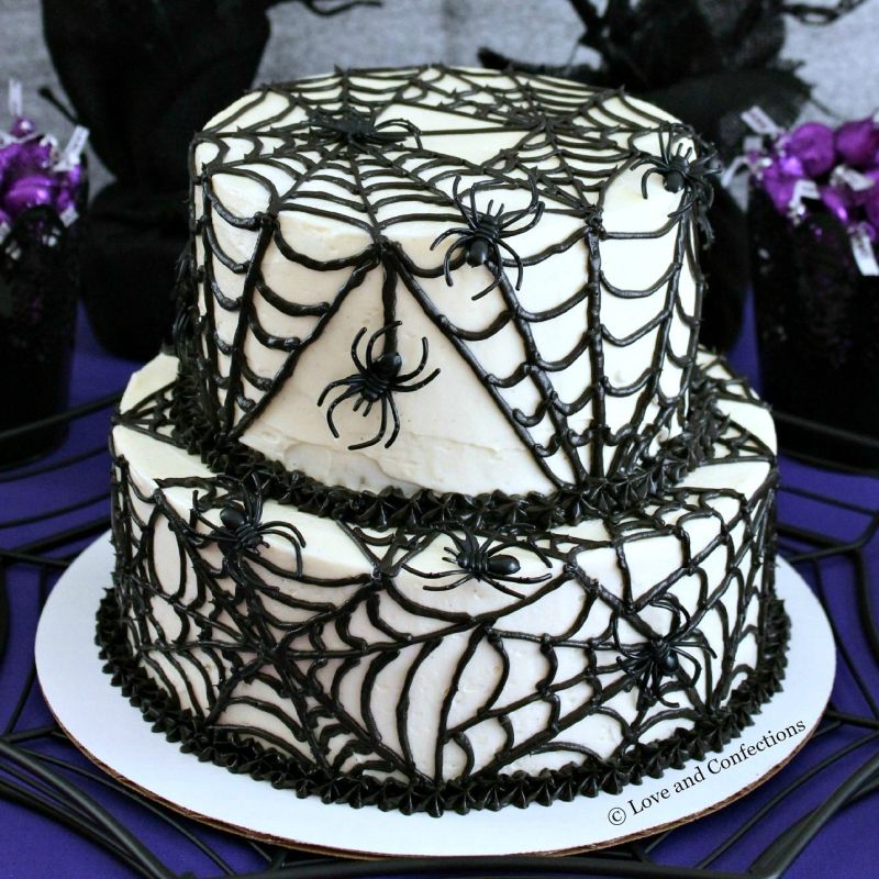 Spider cake for Halloween