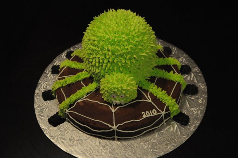 Spider cake for Halloween