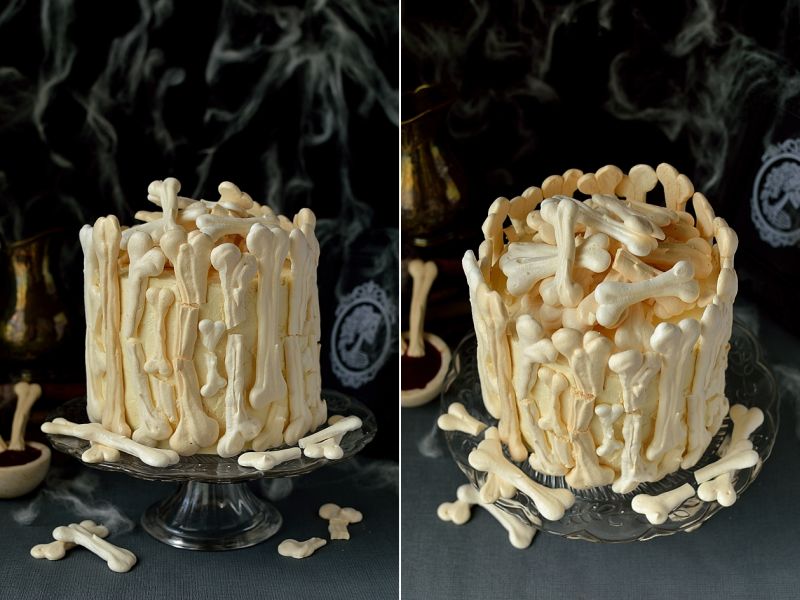 bones cake for Halloween