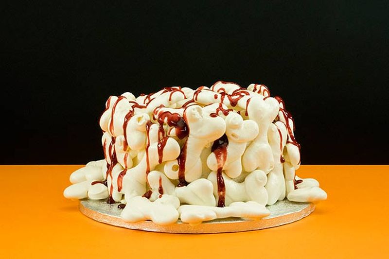 bones cake for Halloween