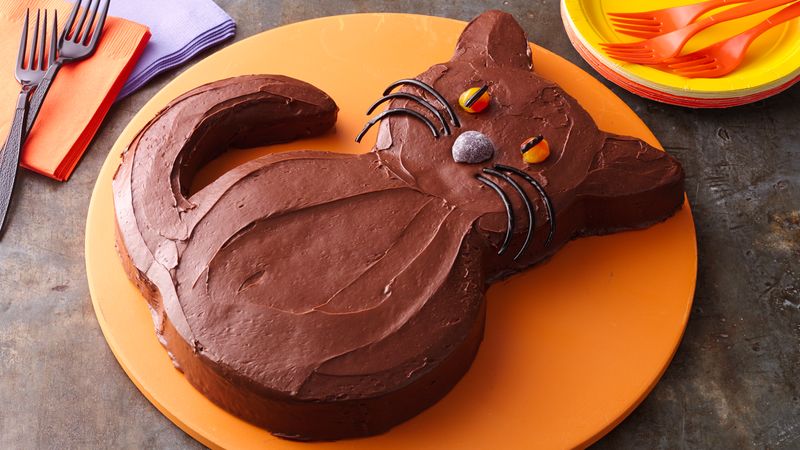 cat cake for Halloween