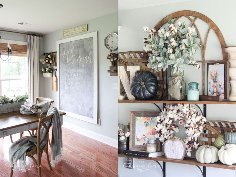 decorating kitchen with pumpkin for halloween