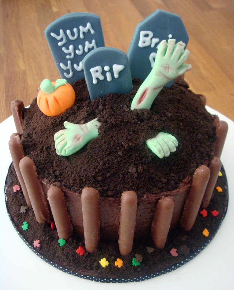 zombie cake for Halloween