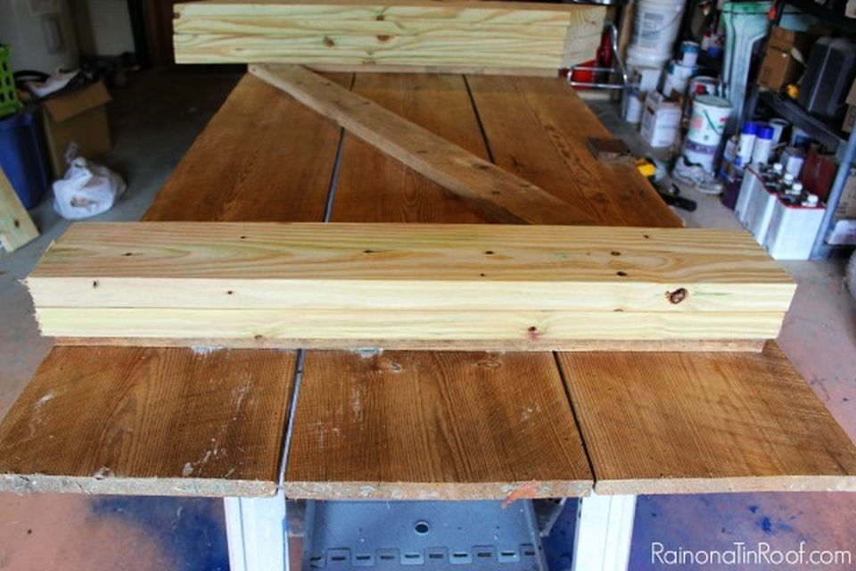 DIY Barn Picnic Table