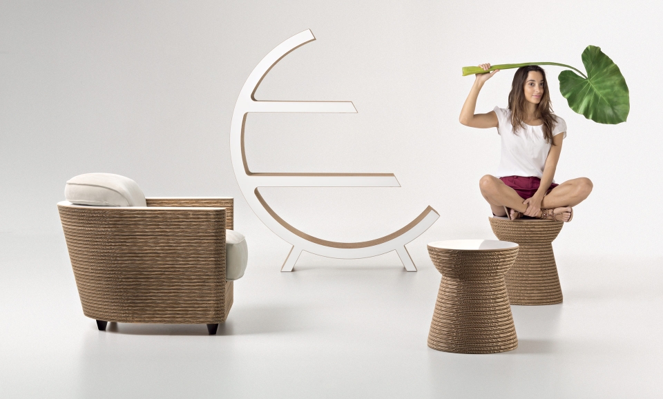 Fuorisalone 2015 Staygreen ‘Colours’ furniture collection made from carton
