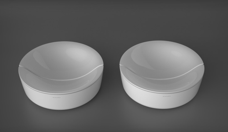 Mizu Ceramic Washbasins by Scarabeo Ceramiche