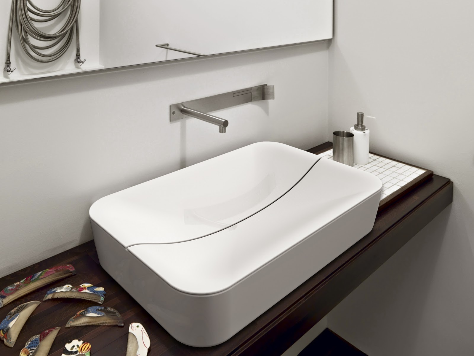Mizu Ceramic Washbasins by Scarabeo Ceramiche