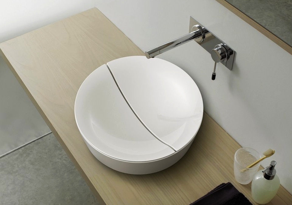 Mizu Ceramic Washbasins by Scarabeo Ceramiche