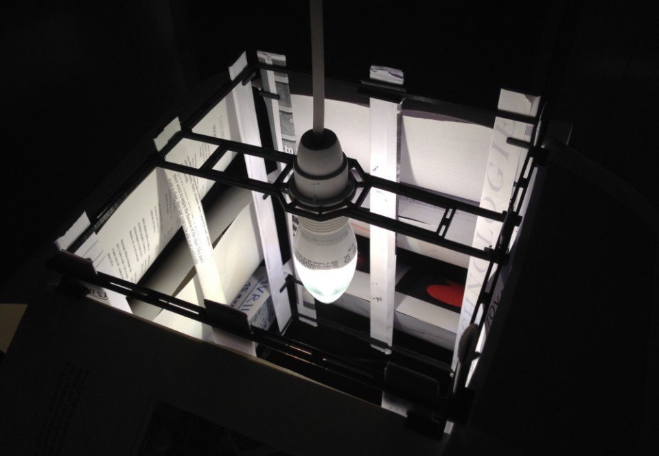 Multi-faceted Modular Lamp Made from Paper and 3D Printed Parts