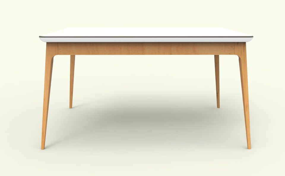 Folding table which can also be placed inside the sofa-cum-bed