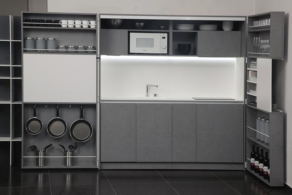 Pia Pop-up kitchen by Dizzconcept - Open