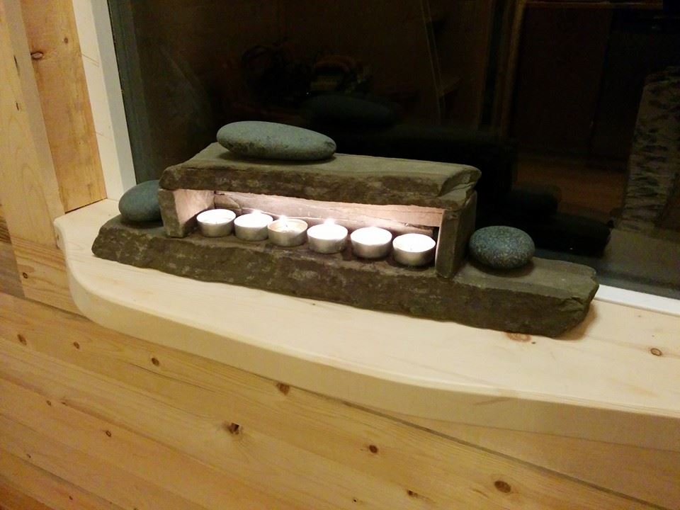 Candel Light Tea Heater in the sitting area