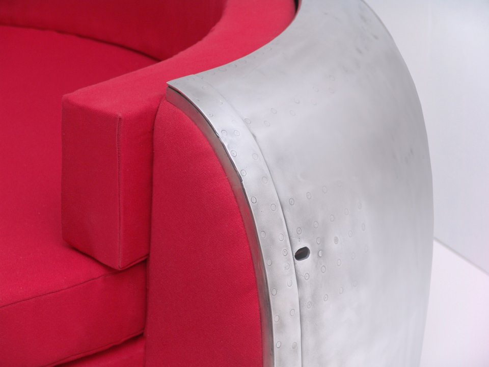 Each couch is handmade and restored in Canada.