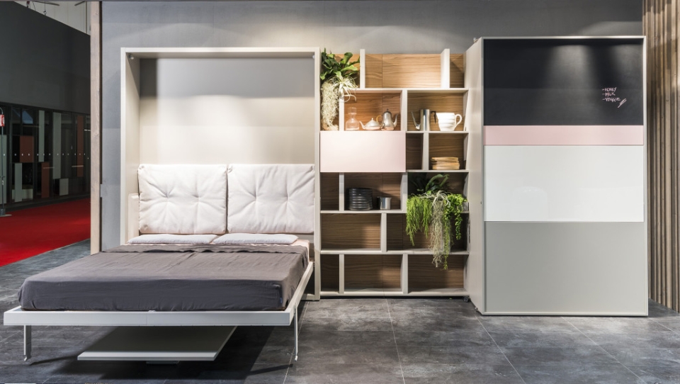 Clei two-in-one hideaway kitchen and Murphy bed
