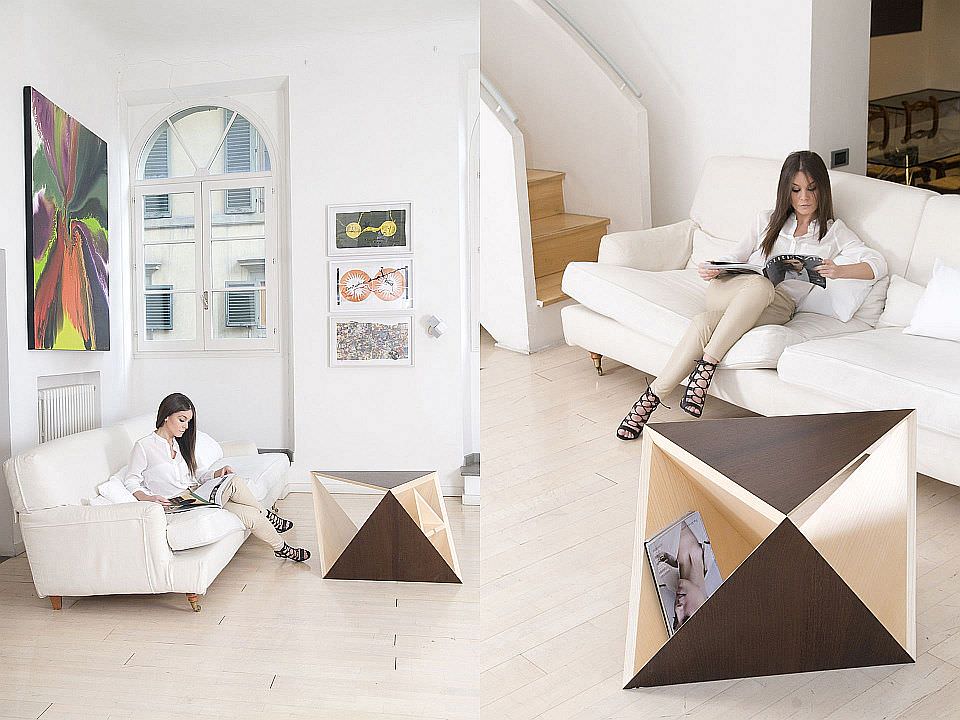 MAde from wood, the Limit table is easy to assemble