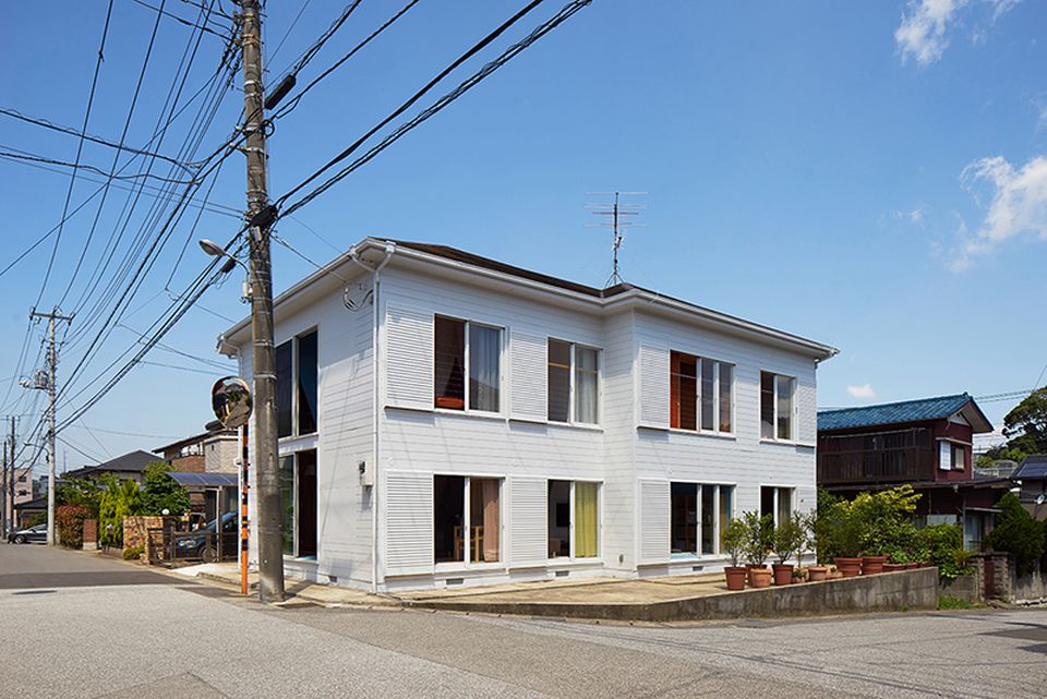 Exterior of the two-story building