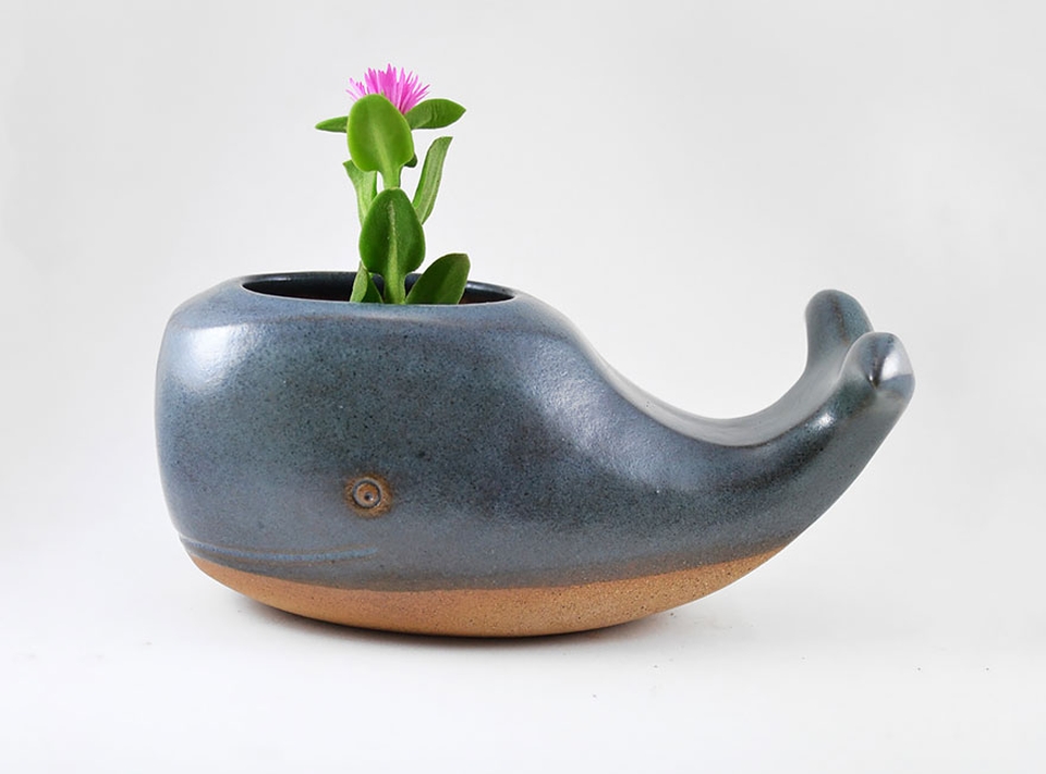 Animal-themed ceramic pots