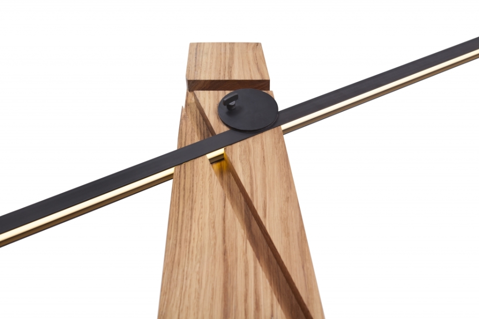 Thick wooden stand comes with three precise cuts to fix light element into any carved pattern
