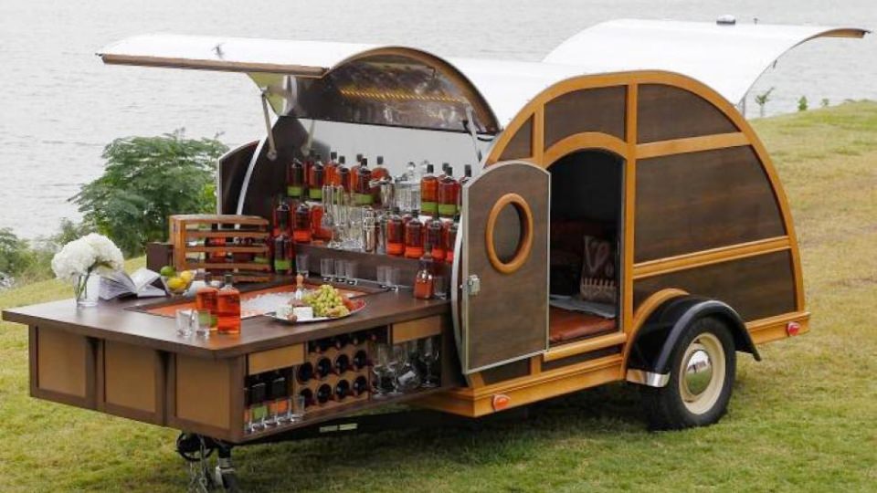 Bulleit Frontier Whiskey Woody Trailer