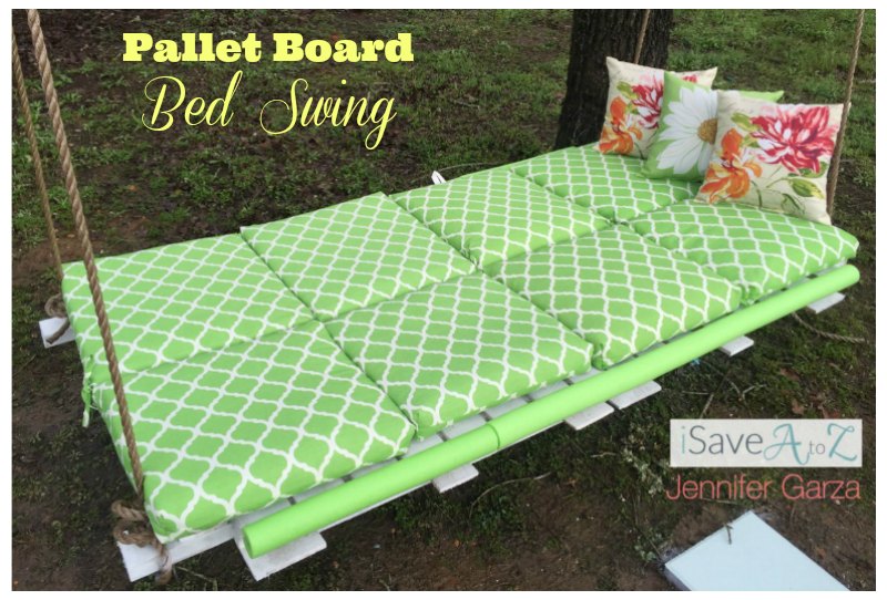 DIY Bed Swing made from pallet wood