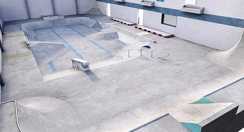 Bristol swimming pool turned into indoor skatepark