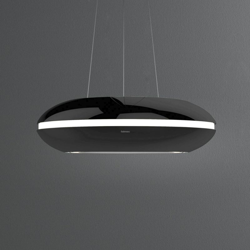 Loop steel island hood by Falmec