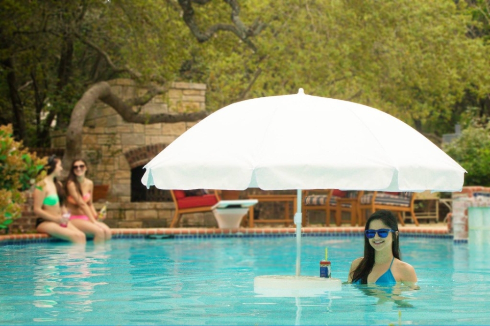 Pool Buoy World's First Floating Pool Umbrella