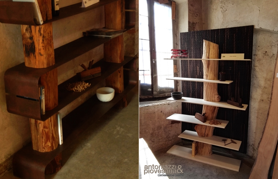 Antoniazzi Piovesana S Chic Bookcases Made Out Of Raw Wood