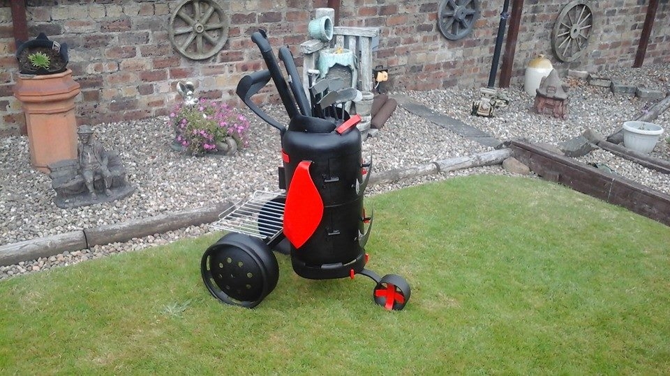 Road roller wood burner by Caddyshack Creations