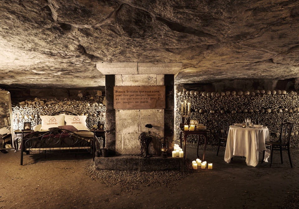 Airbnb dares you to stay in Paris Catacombs with 6 million skeletons