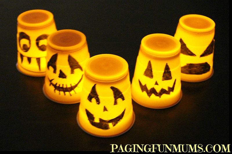 Halloween Cup Decorations
