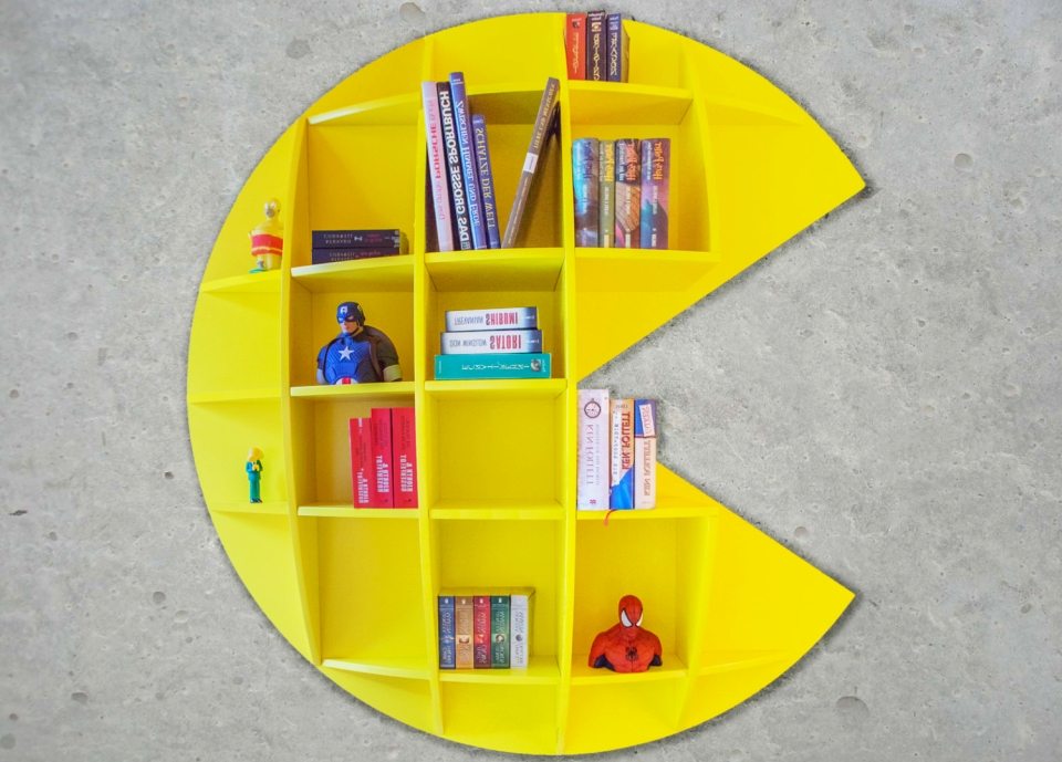 Pac-Man Bookshelf