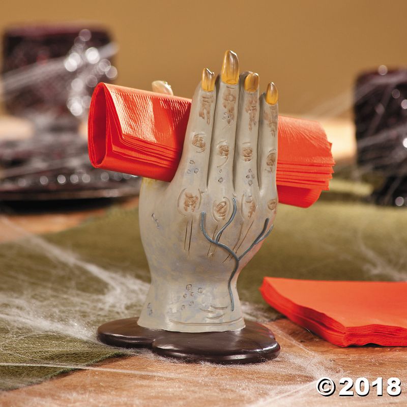 Zombie hand napkin holder